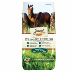 Cheapest 🔔 Sunset Farms 14% All Around Textured Horse Feed 🥰