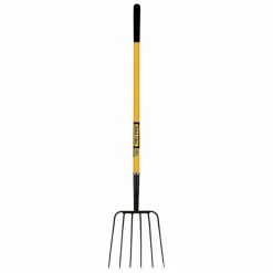 Cheapest ❤️ TRU PRO 6 Tine Manure Fork 54 In. W/ Fiberglass Handle 😍