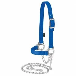 Flash Sale 😉 Weaver Leather Nylon Adjustable Sheep Halter With Chain Lead 😀