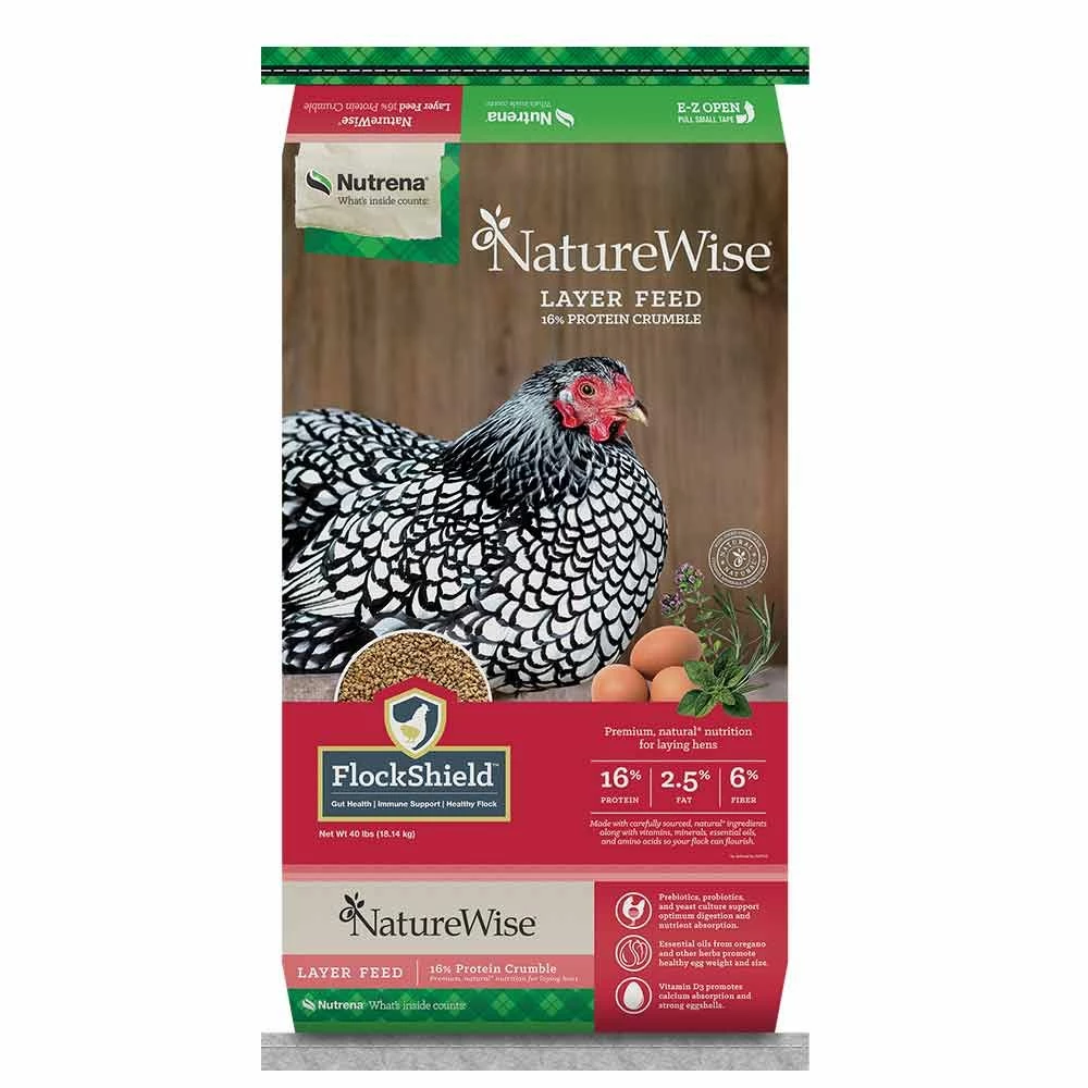 Discount ⭐ Nutrena NatureWise® Layer 16% Crumble Non Medicated Poultry Feed 40 Lb. 👏 3 Discount ⭐ Nutrena NatureWise® Layer 16% Crumble Non Medicated Poultry Feed 40 Lb. 👏