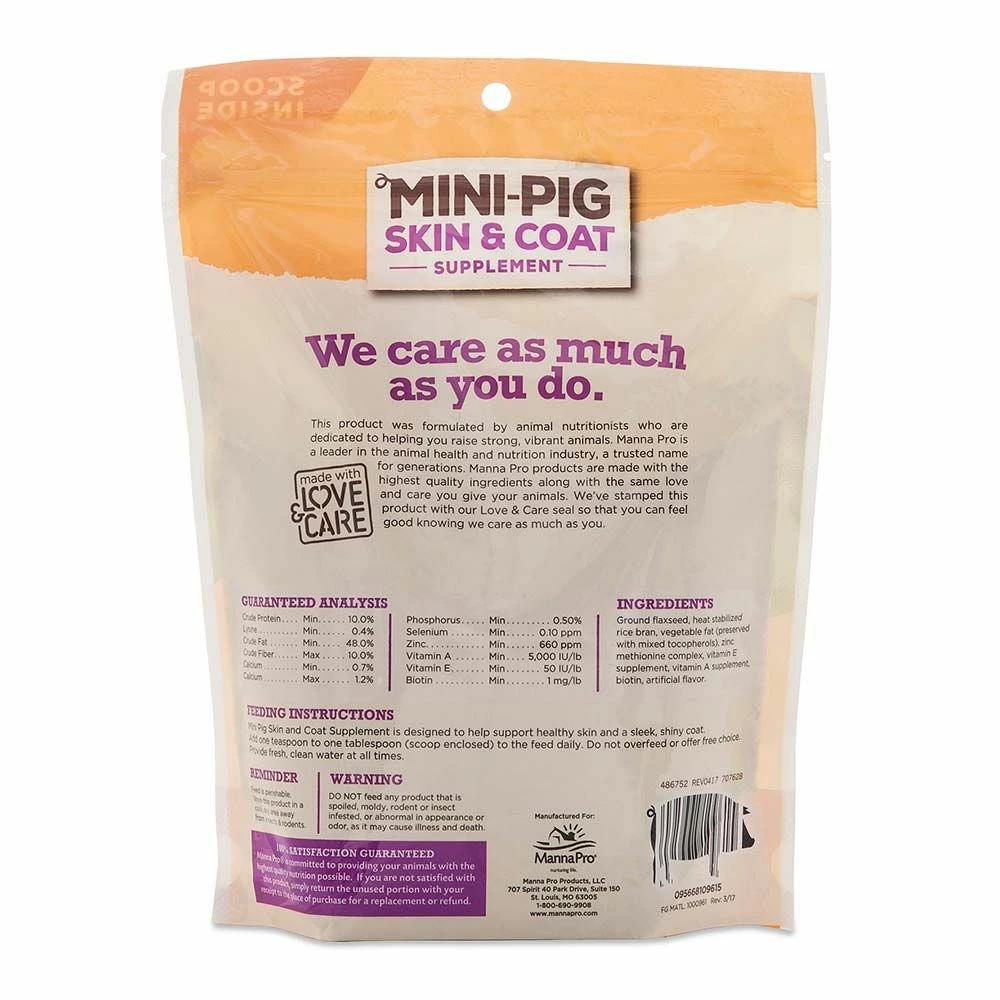 Hot Sale β Manna Pro Mini-Pig Skin & π§₯ Coat Supplement 1 Lb. β 4 Hot Sale β Manna Pro Mini-Pig Skin & π§₯ Coat Supplement 1 Lb. β - Image 2