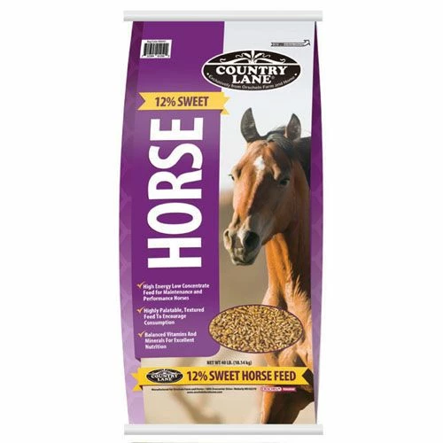 New 🛒 Country Lane 12% Sweet Horse Feed - 40Lb. Bag 🎁 3 New 🛒 Country Lane 12% Sweet Horse Feed - 40Lb. Bag 🎁