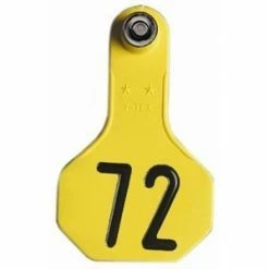 Outlet 👍 Y-Tex® 2-Piece Medium Yellow Ear Tags 51-75 🔥
