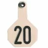 Outlet 🔥 Y-Tex® 2-Piece Medium White Ear Tags 1-25 😀 -Livestock Sales 2022 img9653035