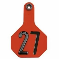 Outlet 🔥 Y-Tex® 2-Piece Medium Orange Ear Tags 26-50 🔔