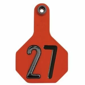 Outlet 🔥 Y-Tex® 2-Piece Medium Orange Ear Tags 26-50 🔔 3 Outlet 🔥 Y-Tex® 2-Piece Medium Orange Ear Tags 26-50 🔔