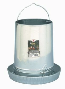 Budget 🎁 Free Range Galvanized Hanging Tube Poultry Feeder - 30 Lb. 🔔
